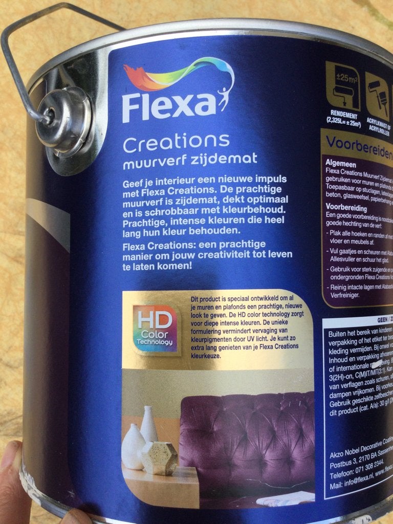 Flexa creations zijdemat muurverf groen binnen, Nieuw, Ophalen of Verzenden, Verf, Minder dan 5 liter