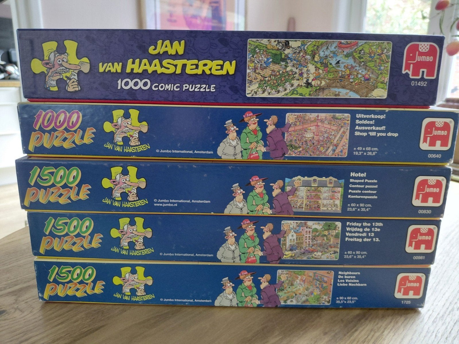 Jan van Haasteren puzzels - 5 stuks, Ophalen of Verzenden, Meer dan 1500 stukjes, Gebruikt, Legpuzzel
