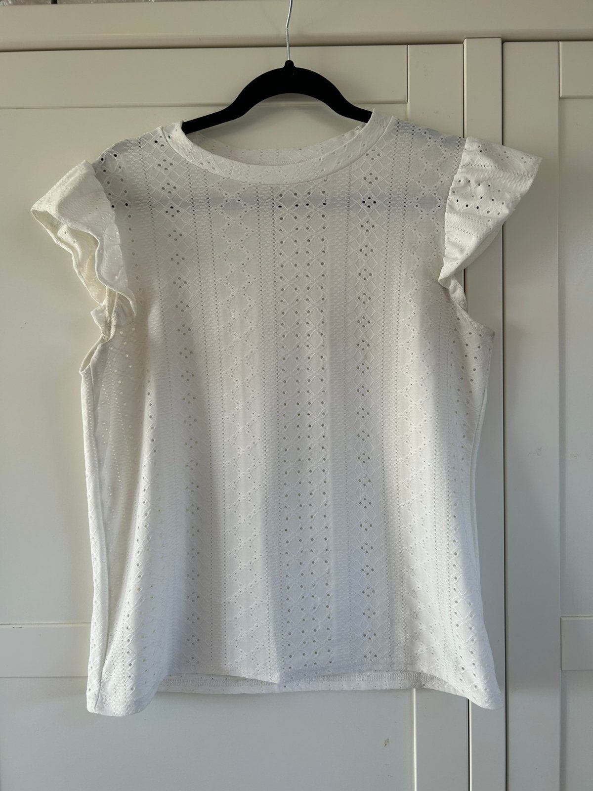 Broderie shirts, Wit, Nieuw, Ophalen of Verzenden, Korte mouw