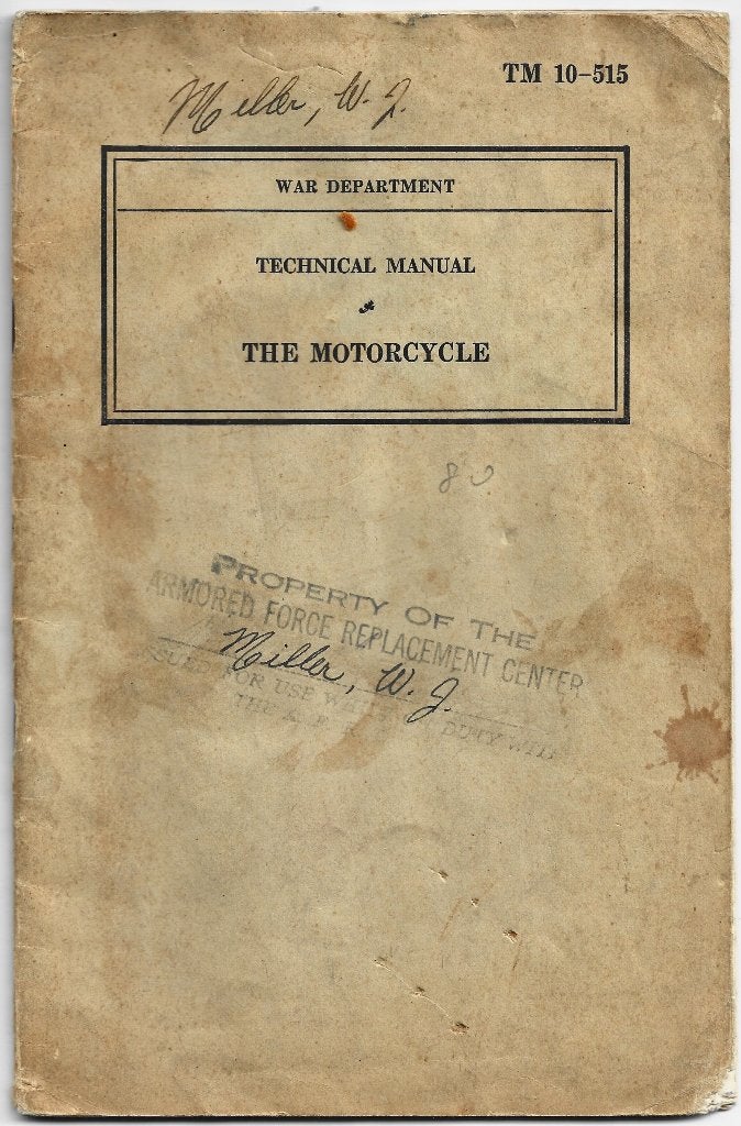Technical manual 1940 motor militair Indian Harley Davidson, Verzenden, Harley-Davidson of Buell