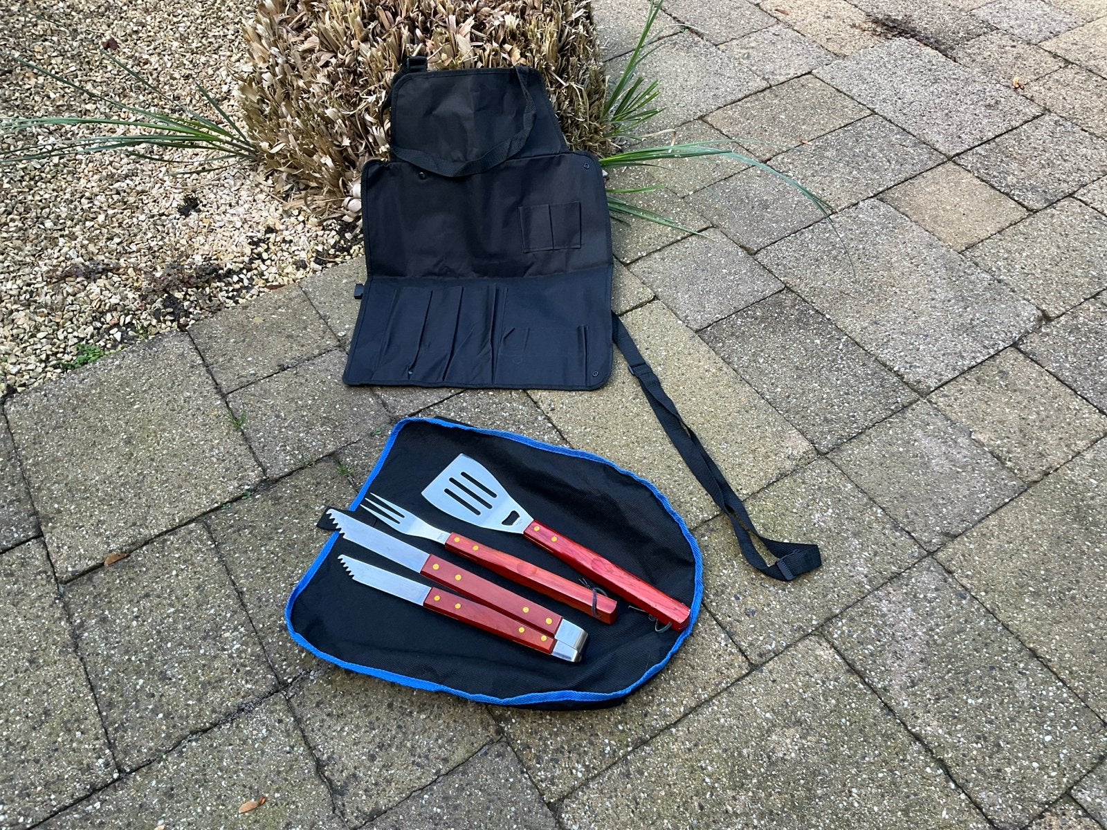 BBQ Gereedschap Set  en schort, Ophalen, Zo goed als nieuw