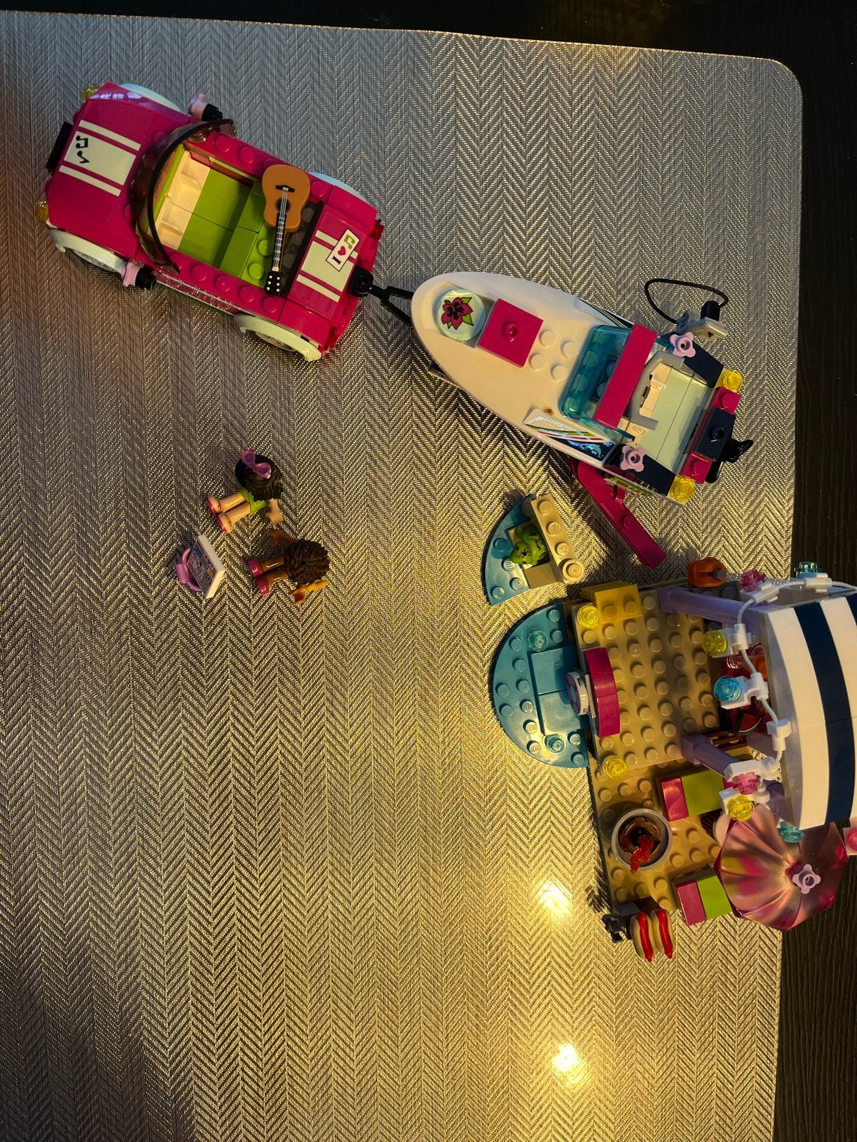 Lego Friends 41316 Compleet - Stephanie's Cabrio en Strand, Lego, Friends, Ophalen of Verzenden, Zo goed als nieuw