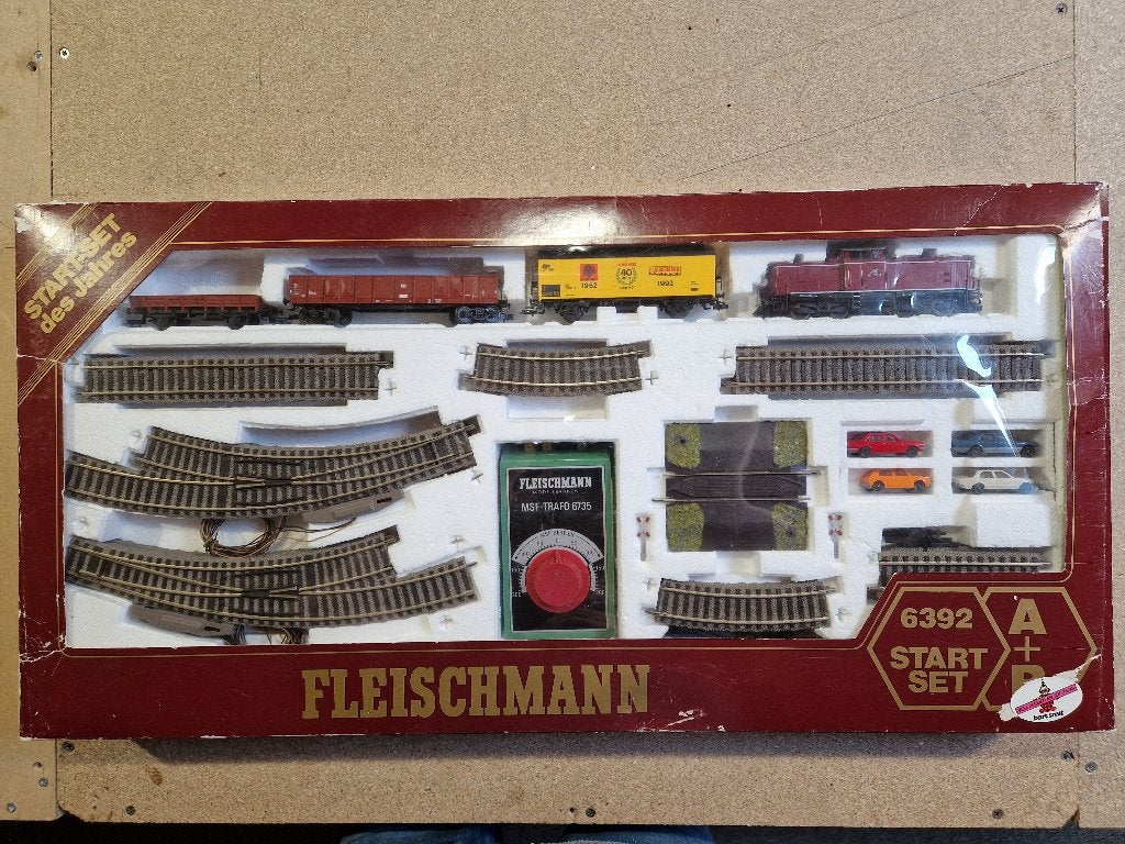 Fleischmann  HO  startset  6392, Ophalen, Treinset, Gelijkstroom, Fleischmann