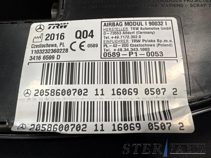 Airbag stoel (zitplaats) van een Mercedes C-Klasse, Gebruikt, -, Ophalen of Verzenden, -
