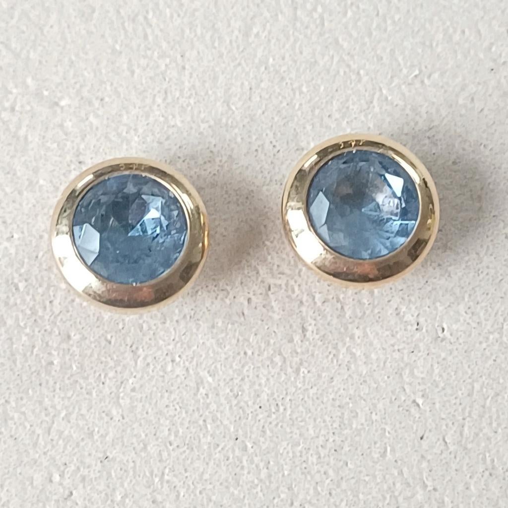 Set van 2 Melano vivid cz jeansblue 7mm, Verzenden