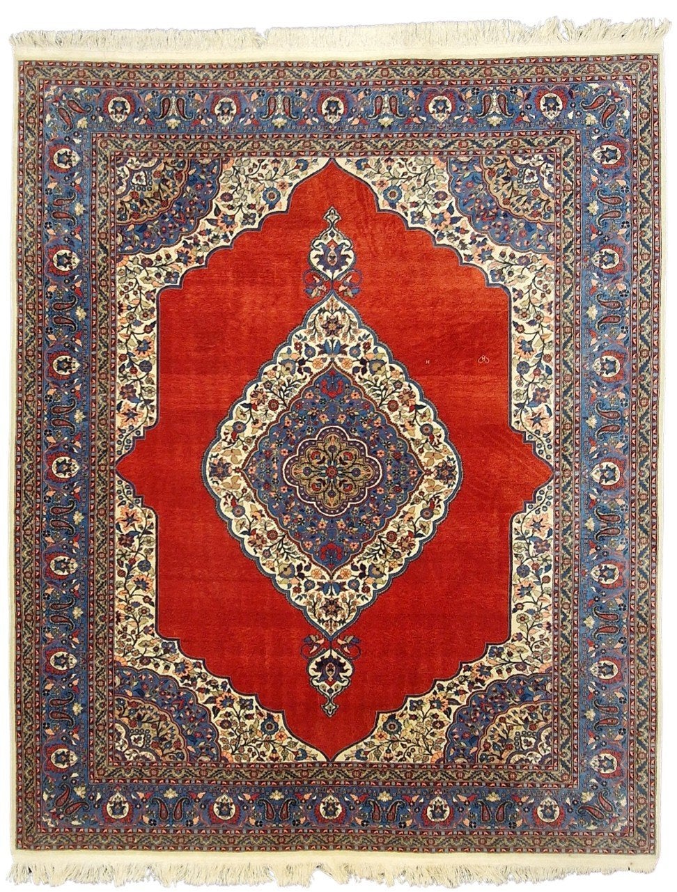 Perzisch tapijt Hereke 270x220 wollen vloerkleed Turkije, Huis en Inrichting, Stoffering | Tapijten en Kleden, 1185VB, Gebruikt