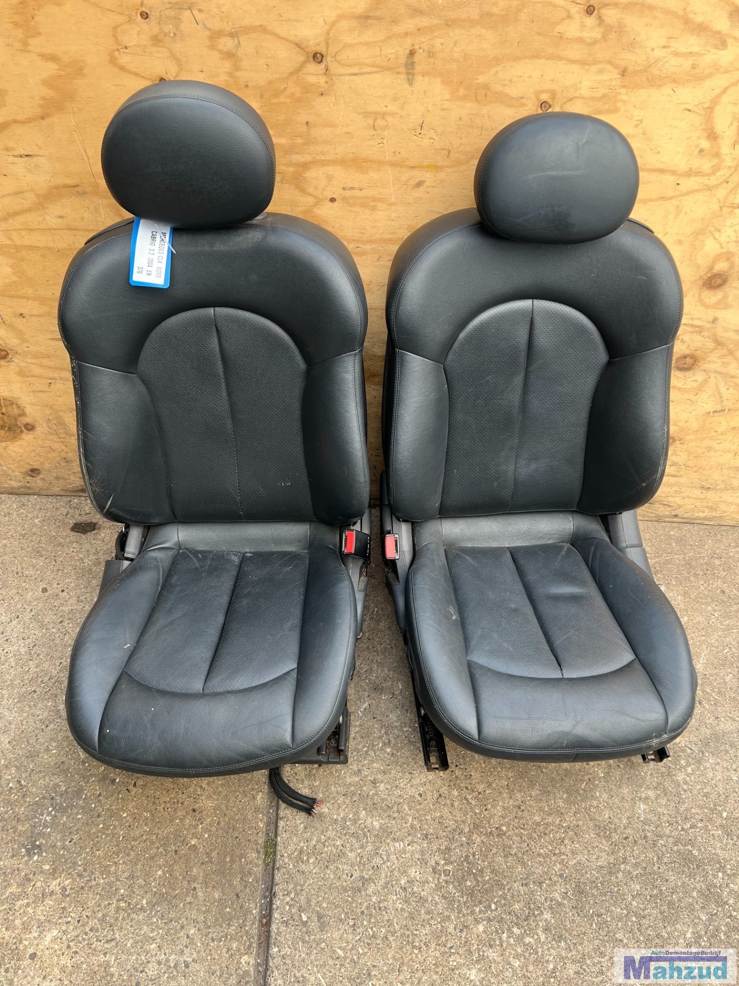 MERCEDES CLK W209 CABRIO Zwart leer interieur stoel bank, Gebruikt, Mercedes-Benz AG, Mercedes-Benz, Ophalen of Verzenden