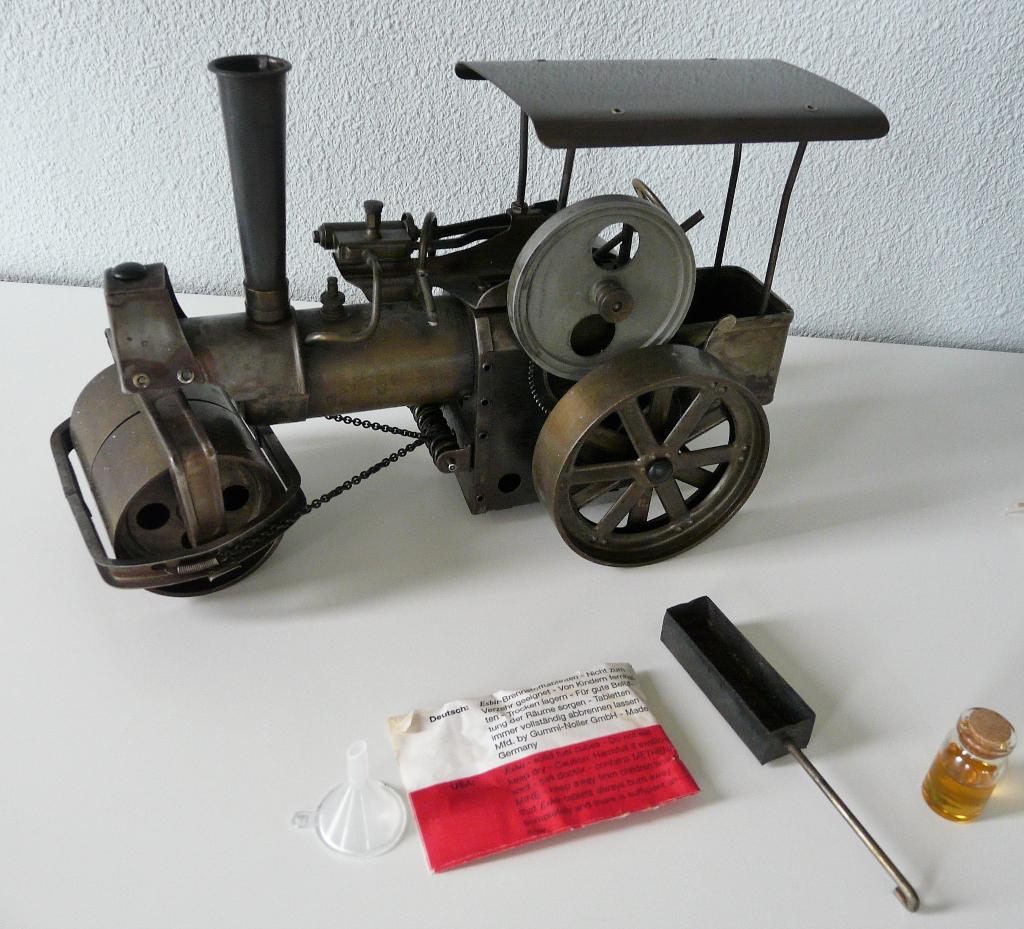 Stoommachine/Stoomwals van metaal- Uniek Verzamelmodel, Hobby en Vrije tijd, Modelbouw | Overige, Ophalen of Verzenden, Gebruikt
