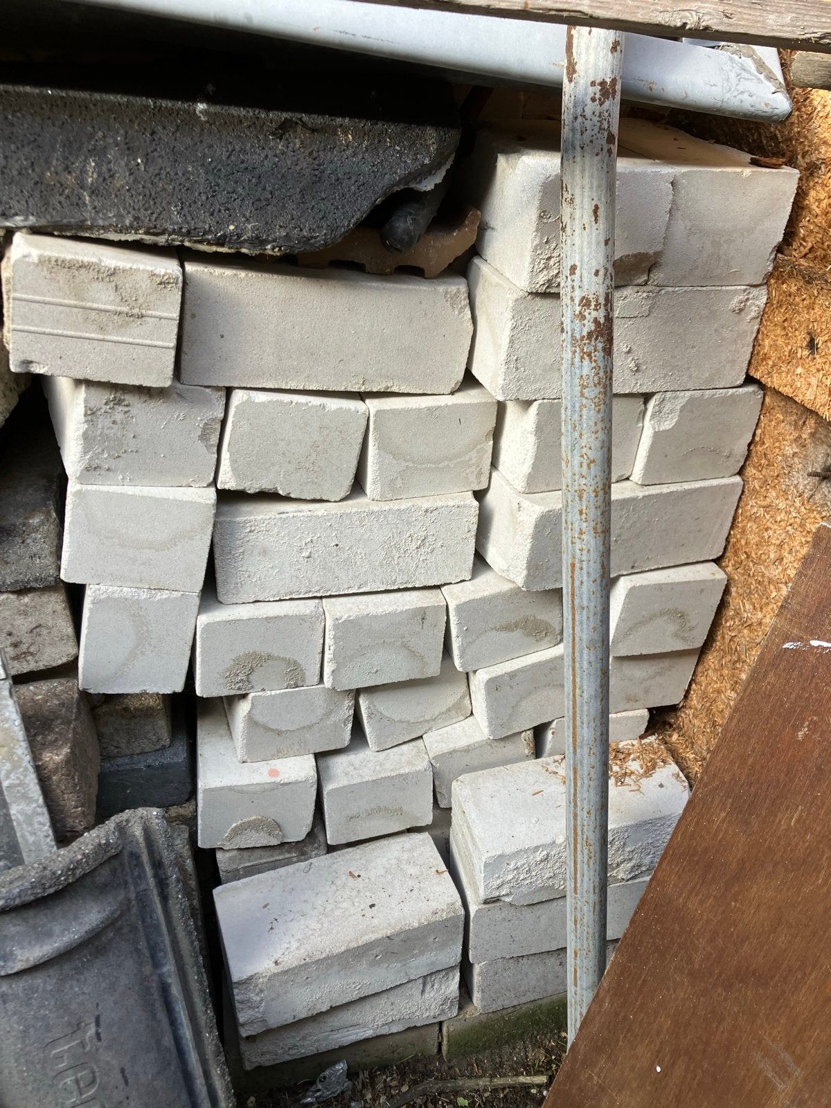 Gratis af te halen: Kalkzandsteen (ca. 2 m²), Ophalen of Verzenden, Gebruikt, Kalkzandstenen