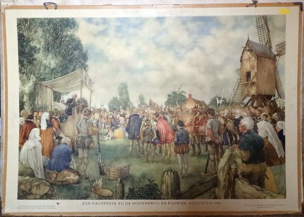 Een hagepreek bij de Hoornbrug bij Rijswijk, augustus 1566, Ophalen, Geschiedenis