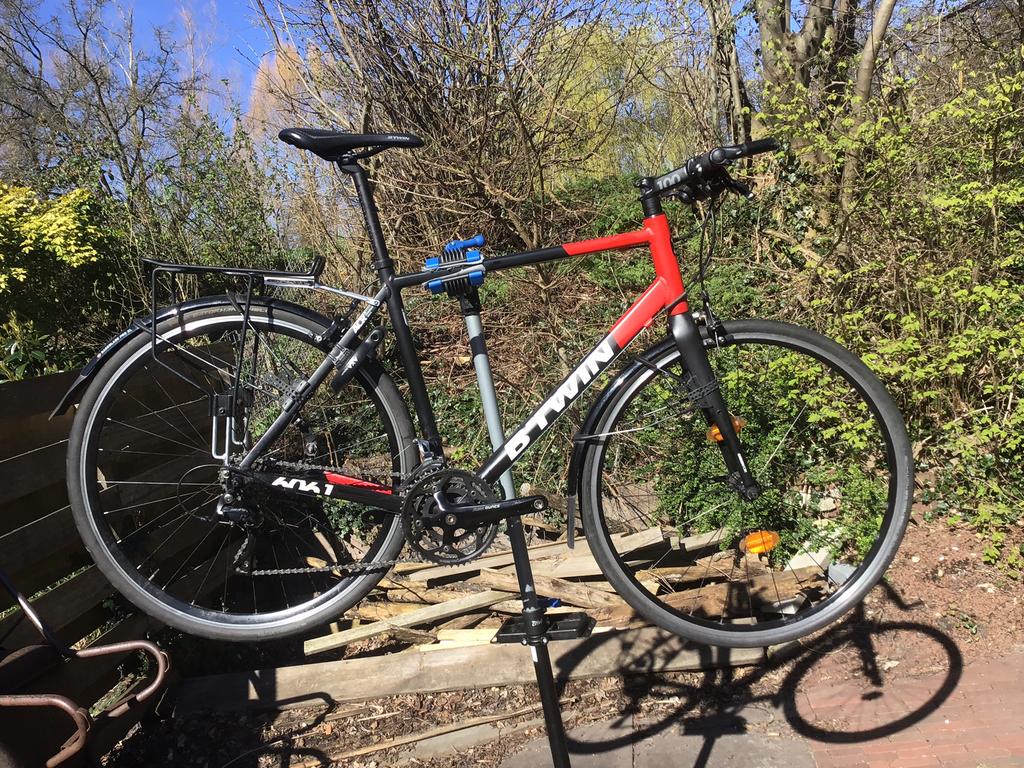 Btwin Triban 520 racefiets/hybridefiets/toerfiets, Fietsen en Brommers, Gebruikt, 26 inch, Heren, Aluminium