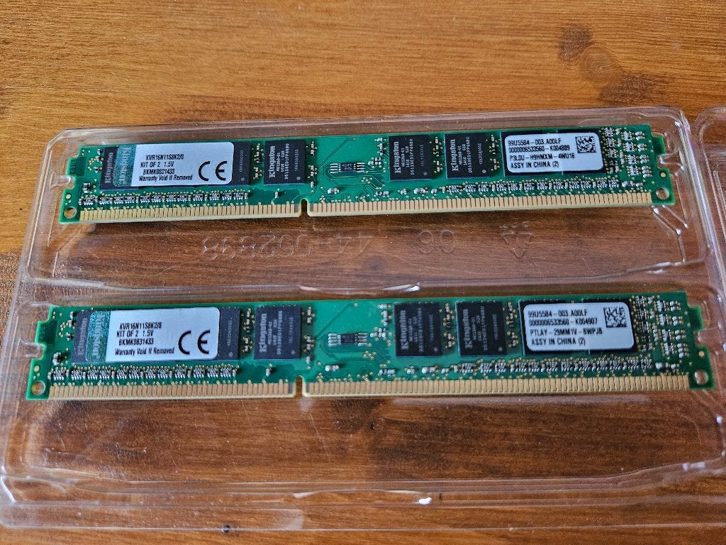 Geheugen Kingston KVR16N11S8k2/8 8Gb DDR3, Computers en Software, RAM geheugen, 8 GB, DDR3, Ophalen of Verzenden, Zo goed als nieuw