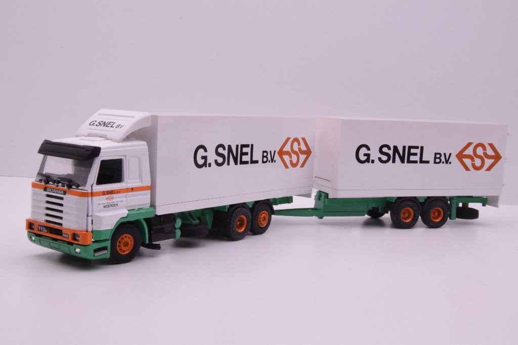 Scania 143 sreamline  '' G. Snel transport Woerden ''  Tekno