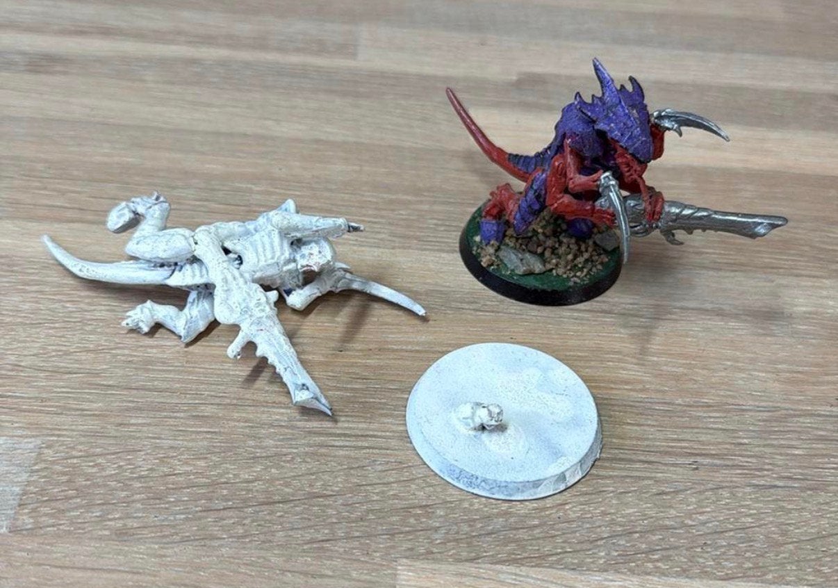 Warhammer 2x Tyranids Warriors, Ophalen of Verzenden, Zo goed als nieuw, Warhammer