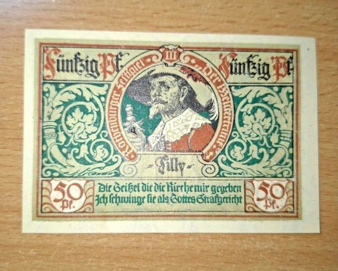 Duits Notgeld Rothenburg Noodgeld, Ophalen of Verzenden, Duitsland