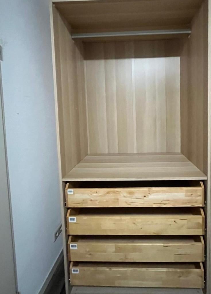 IKEA PAX kledingkast 200x58x201cm, Bezorg-/montageoptie, Met deur(en), IKEA PAX, Gebruikt, 200 cm of meer