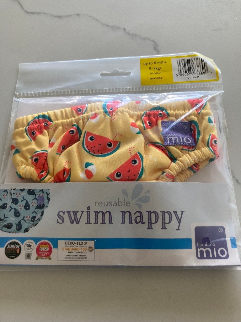 Nieuwe Bambino Mio herbruikbare zwemluier - Watermeloen, Jongetje of Meisje, Onbekend, Nieuw, Overige maten