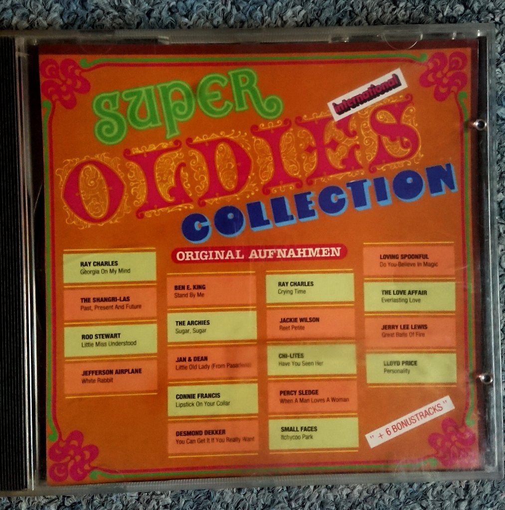 CD Super oldies collection - Fleetwood Mac - Rod Stewart eva, Ophalen, Inclusief boekje, Gebruikt, Verzamelalbum