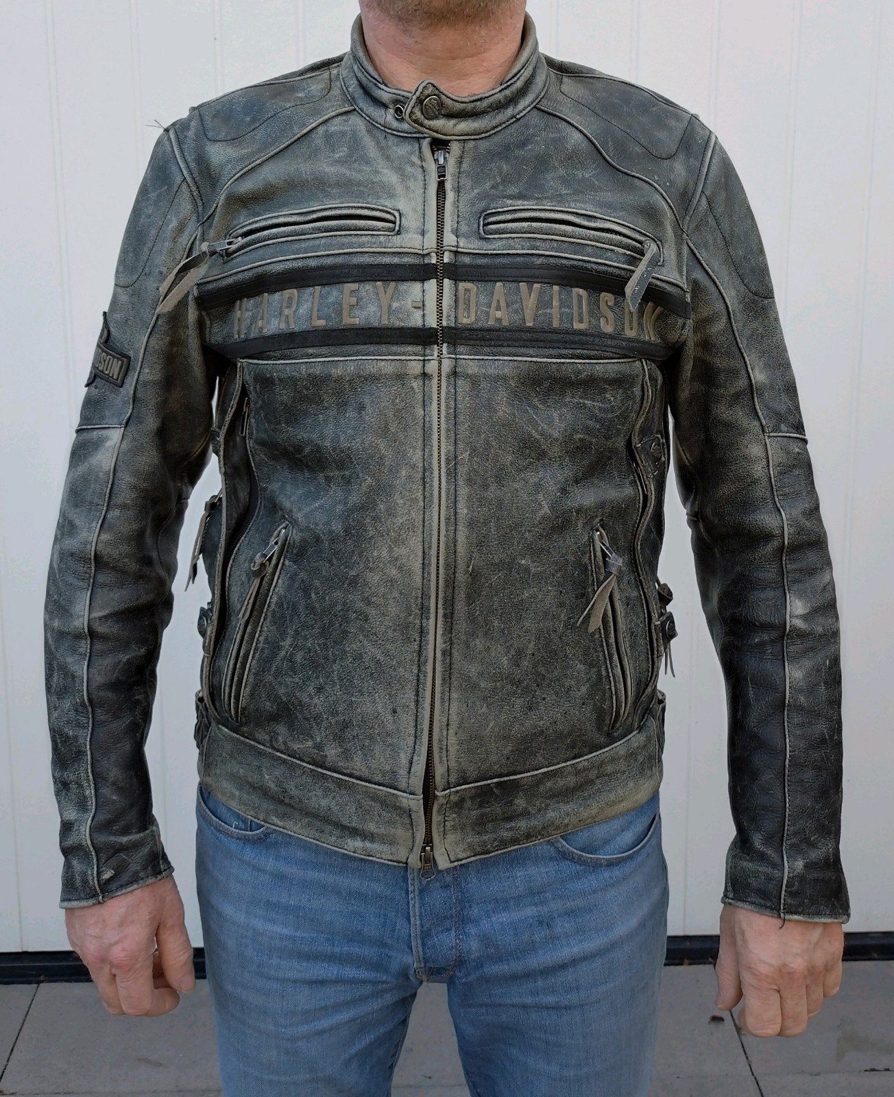 Harley-Davidson Leren Motorjas - Maat M, Harley-Davidson, Heren, Jas | leer, Ophalen of Verzenden