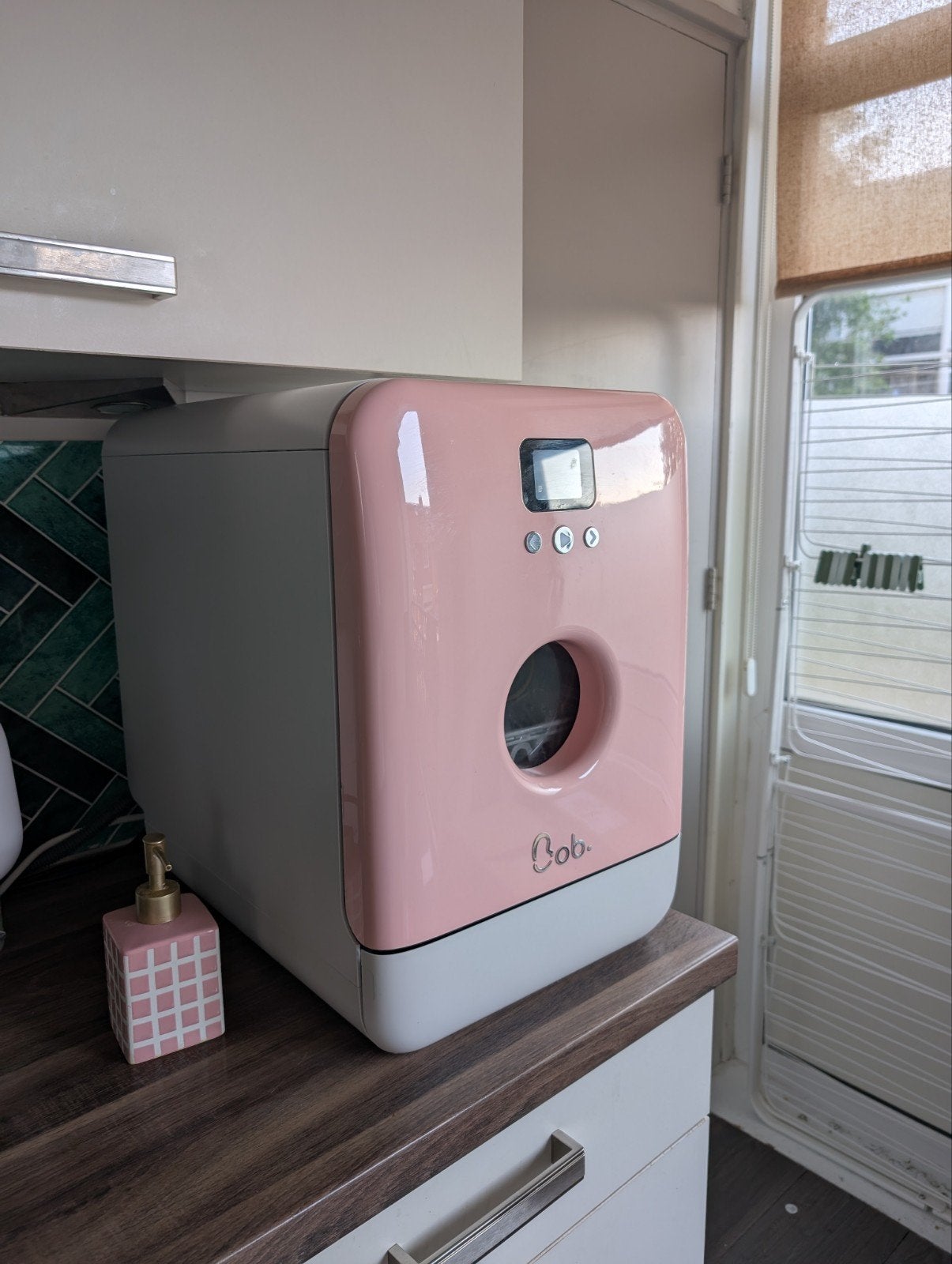Compacte roze Bob vaatwasser in uitstekende staat, Witgoed en Apparatuur, Vaatwasmachines, Minder dan 10 liter, Ophalen of Verzenden