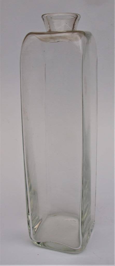 Vierkante fles - in 100% conditie - hoog 31 cm - circa 1900, Antiek en Kunst, Ophalen of Verzenden