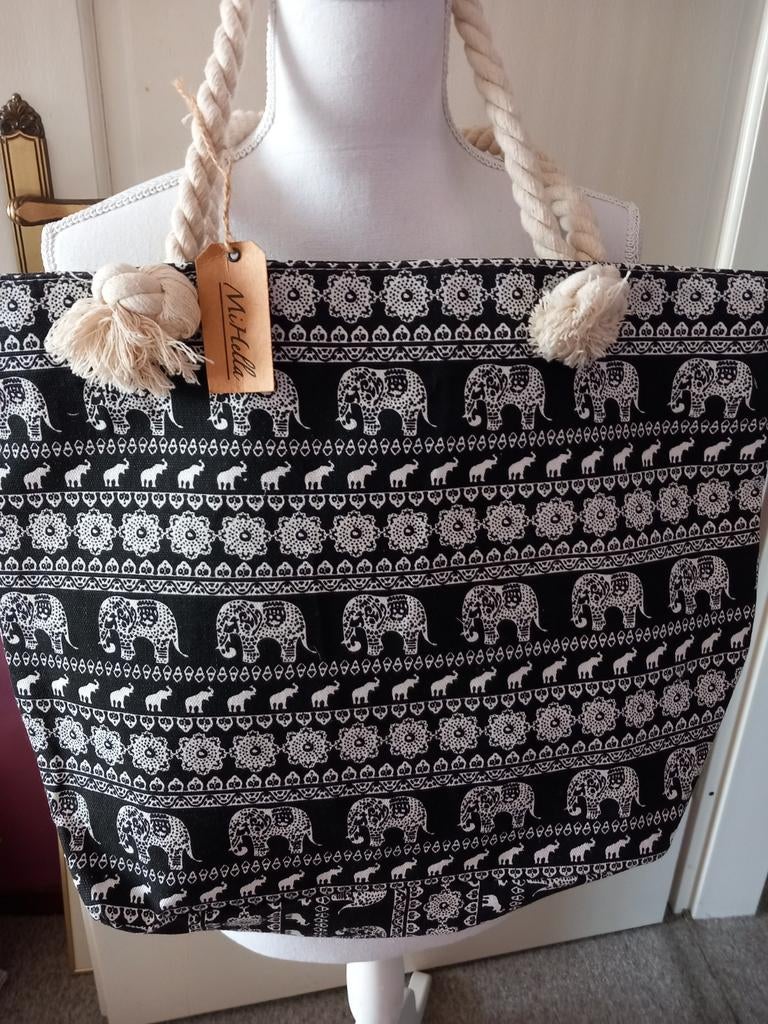 Strandtas olifant nieuw, Sieraden, Tassen en Uiterlijk, Tassen | Damestassen, Ophalen of Verzenden, Nieuw, Overige typen