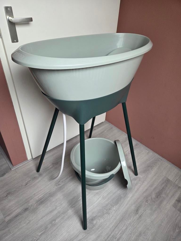 Complete Luma Babybad Set - Sage Green, Ophalen, Zo goed als nieuw, Badje, Standaard