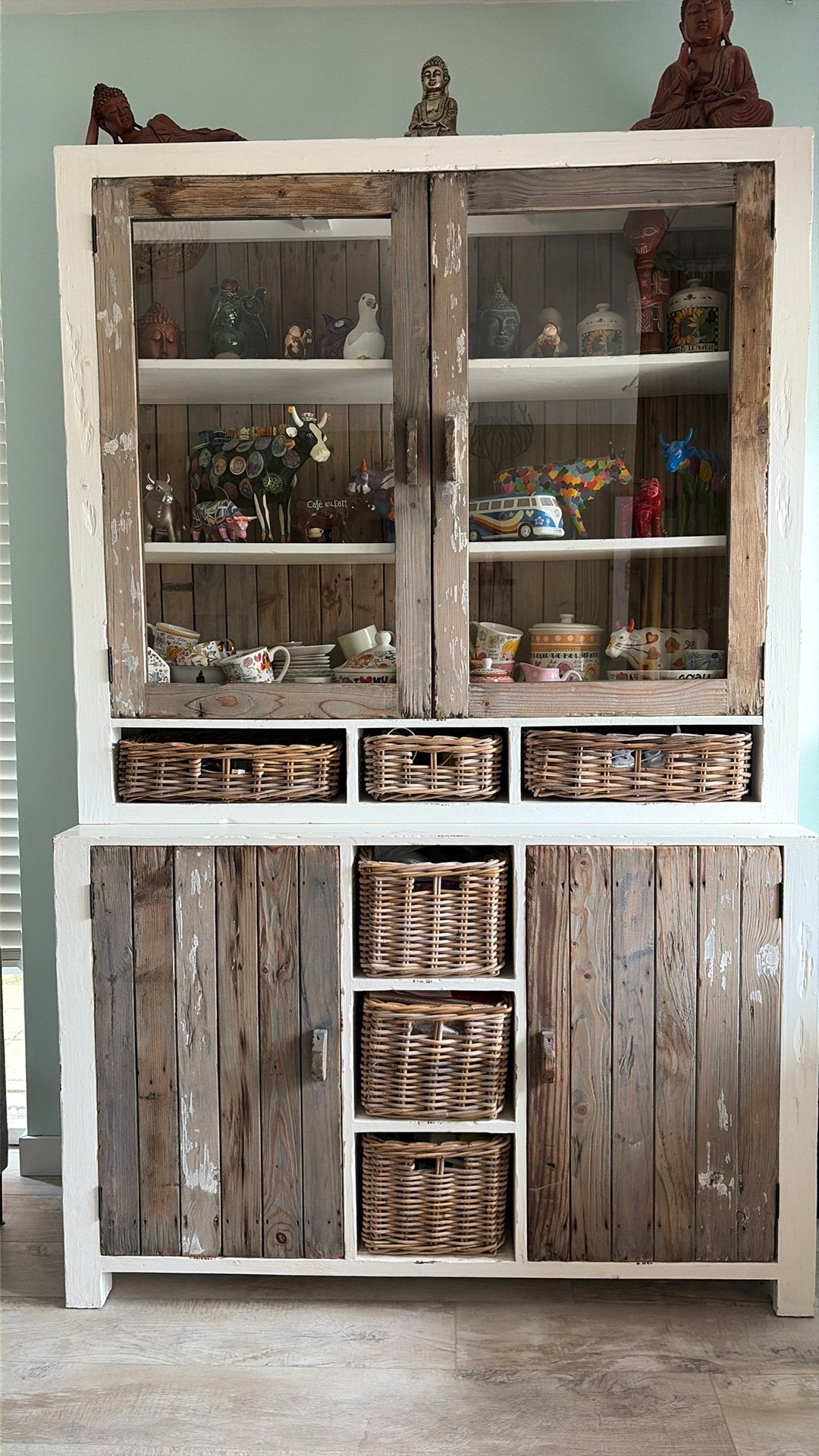 Buffetkast, Huis en Inrichting, Kasten | Buffetkasten, Ophalen, Gebruikt, 200 cm of meer, Grenenhout