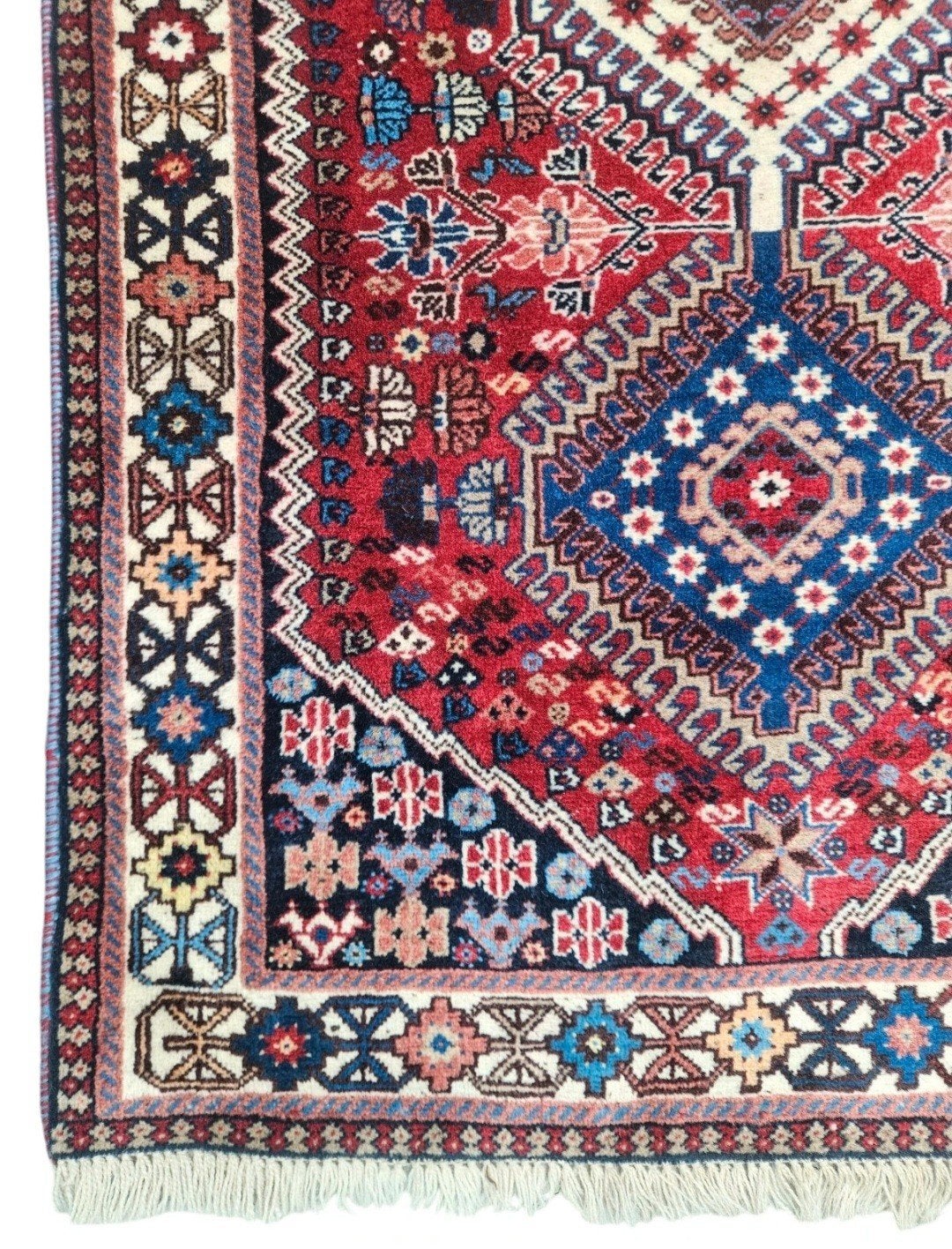 Handgeknoopt Perzisch wol Yalameh tapijt loper Mint 81x193cm, Zo goed als nieuw, Www.hypepopup.nl, 150 tot 200 cm, Www.hypepopup.nl