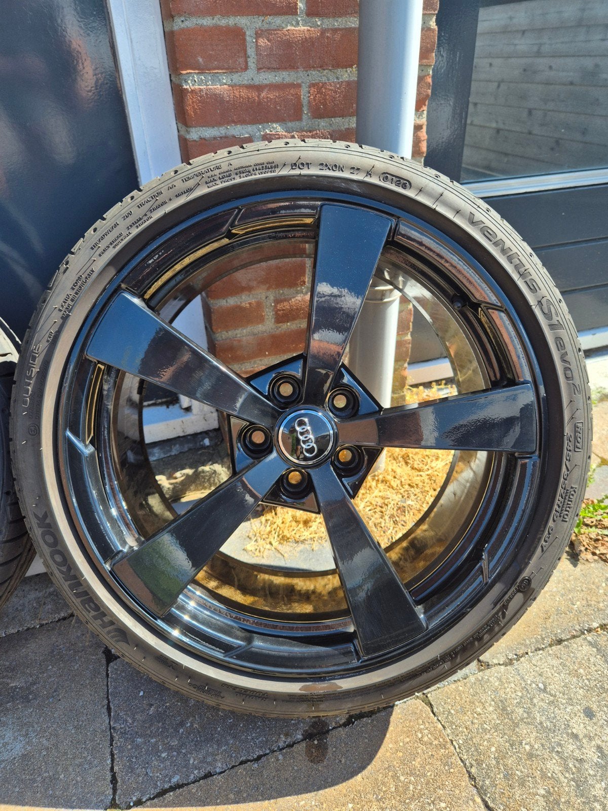 origineel audi 19 inch ttrs rs3 forged velgen met goede band, Auto-onderdelen, Banden en Velgen, Band(en), Personenwagen, Zomerbanden