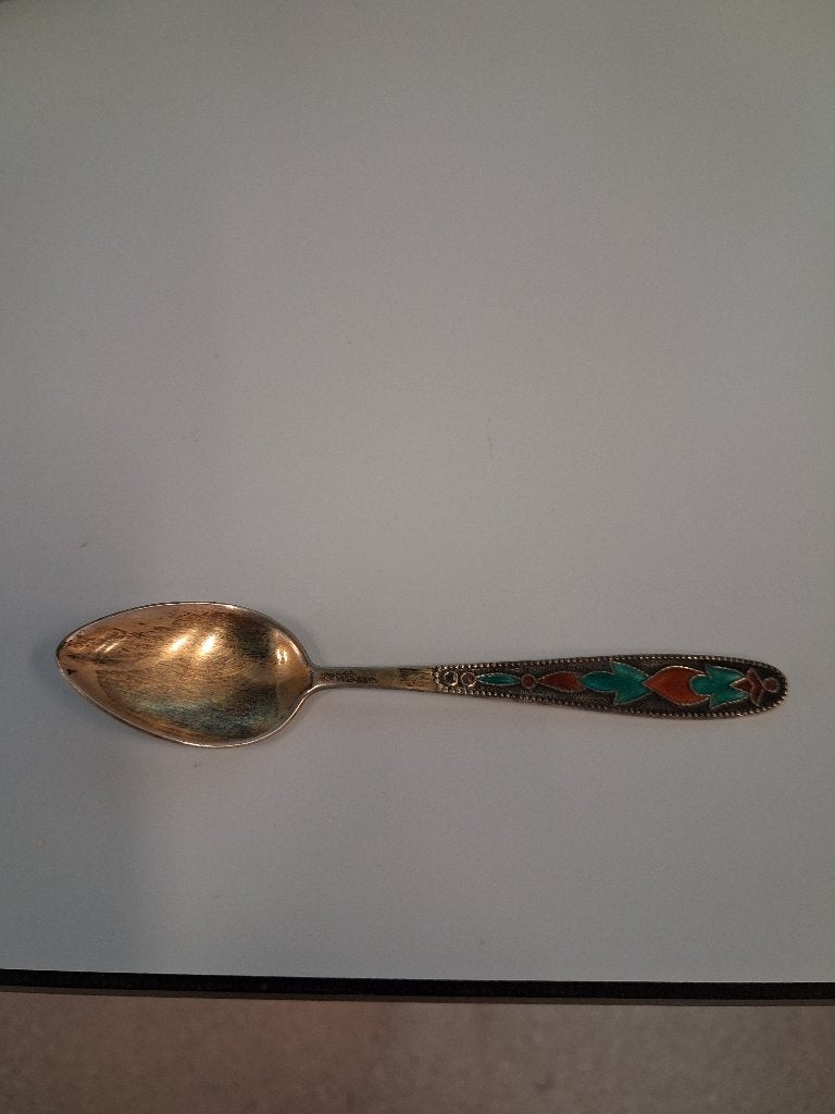 Silver spoon, gilded, 14.8 g, Antiek en Kunst, Ophalen