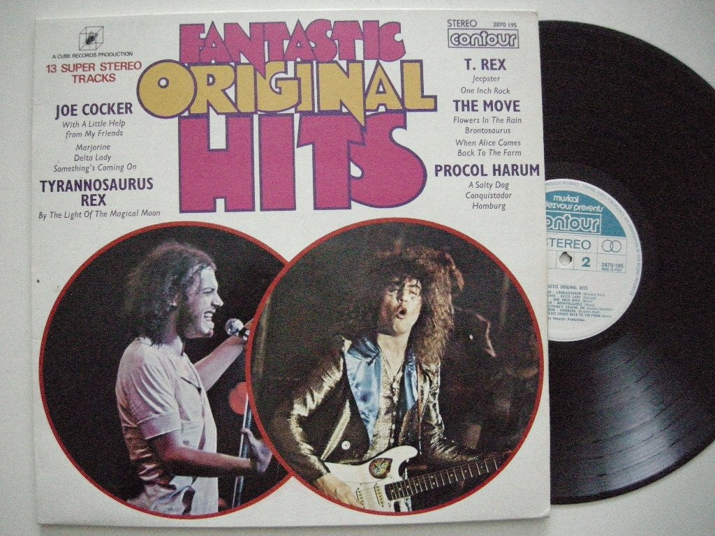 T. Rex Joe Cocker Procol Harum Fantastic Original Hits - LP, Ophalen, LP, Zo goed als nieuw, 12 inch