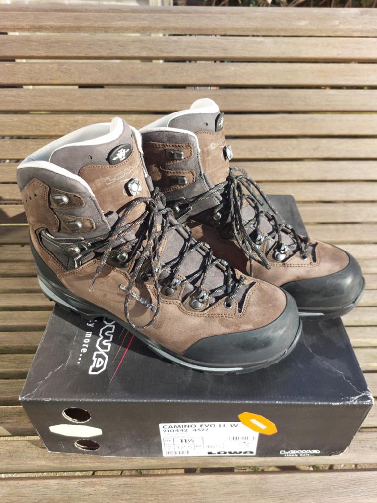 Lowa Camino Evo LL Wide Trekkingschoenen - Maat 46.5, Ophalen of Verzenden, Zo goed als nieuw, Schoenen