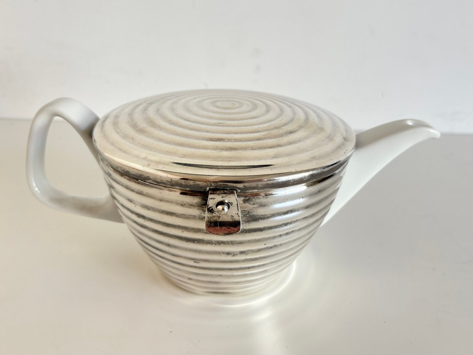 Prachtige Vintage art deco theepot, WMF Kauscher Weiden ‘70s, Antiek en Kunst, Ophalen of Verzenden