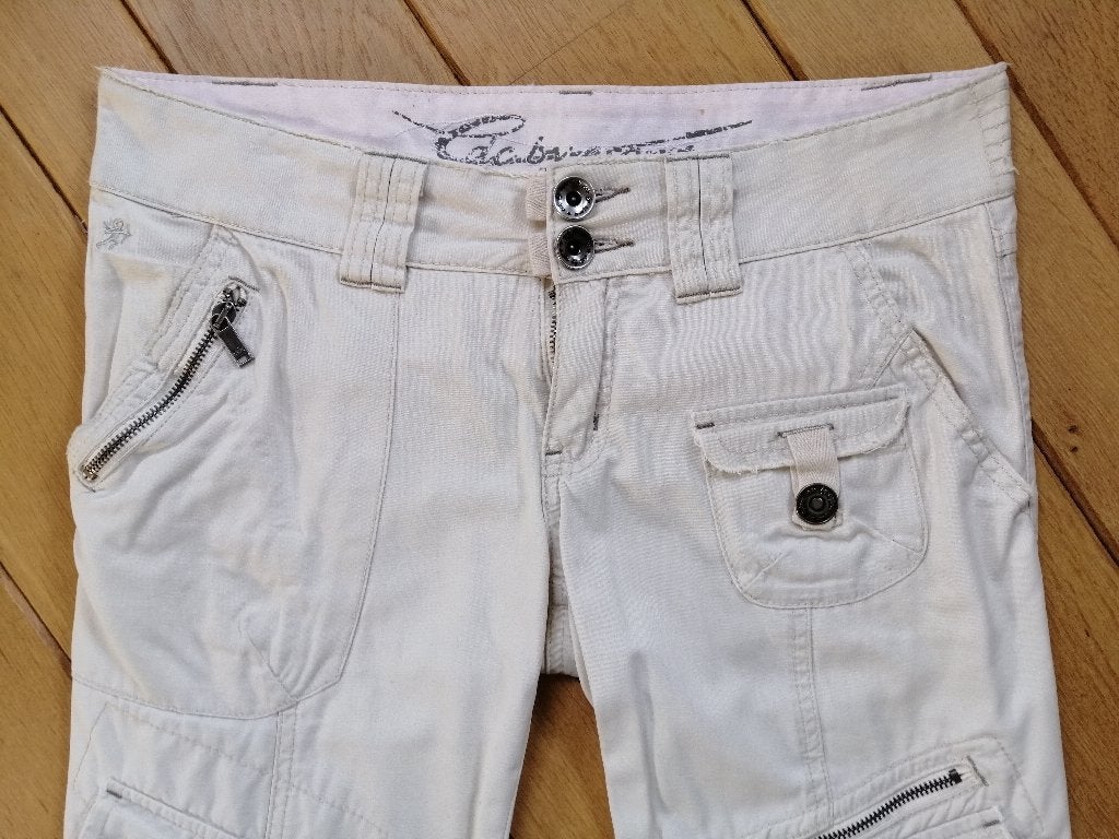 ESPRIT broek kit combat maat 34, Beige, Ophalen of Verzenden, Zo goed als nieuw, Maat 34 (XS) of kleiner