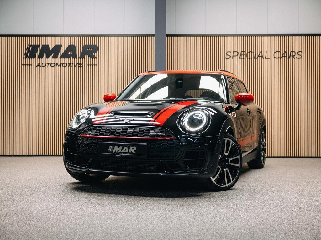 MINI Clubman 2.0 JCW ALL4 John Cooper Works | JCW | Rood dak, Gebruikt, 4 cilinders, Alcantara, Zwart