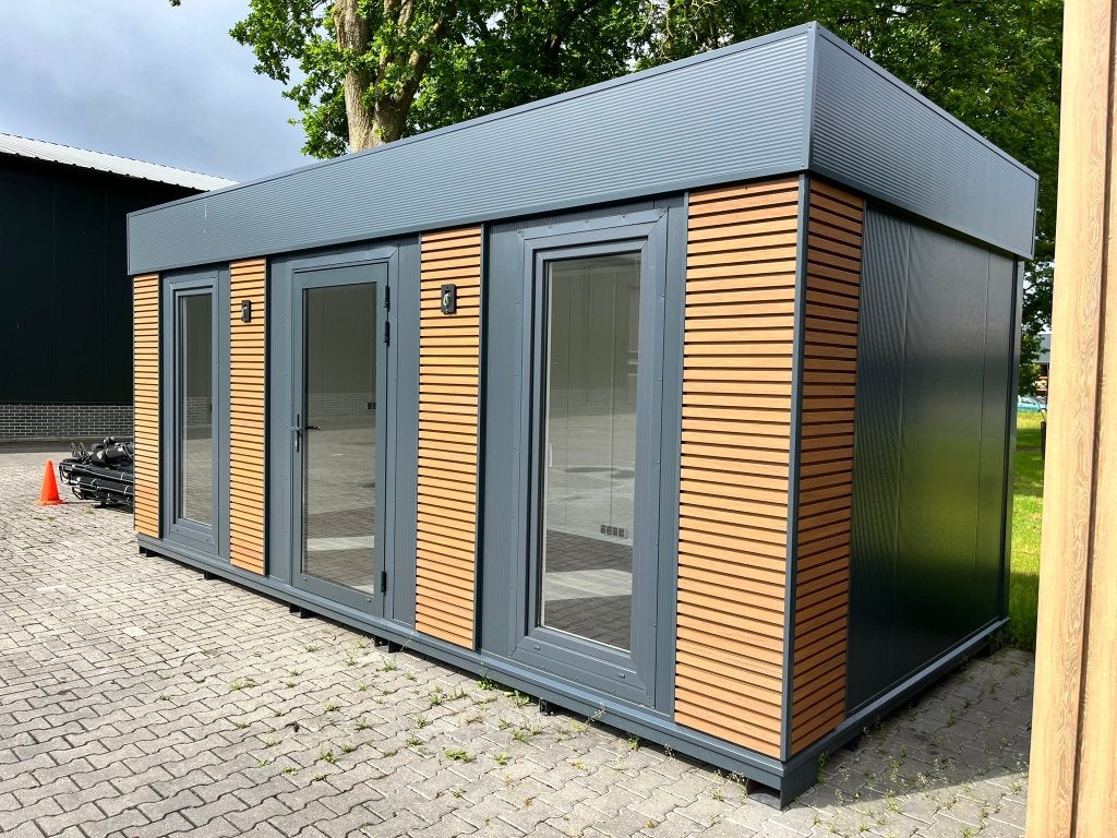 Kantoorunit | Tuinkantoor | Tuinhuis | Buitenverblijf | 6x3, 200 tot 400 cm, Verzenden, Nieuw, Metaal
