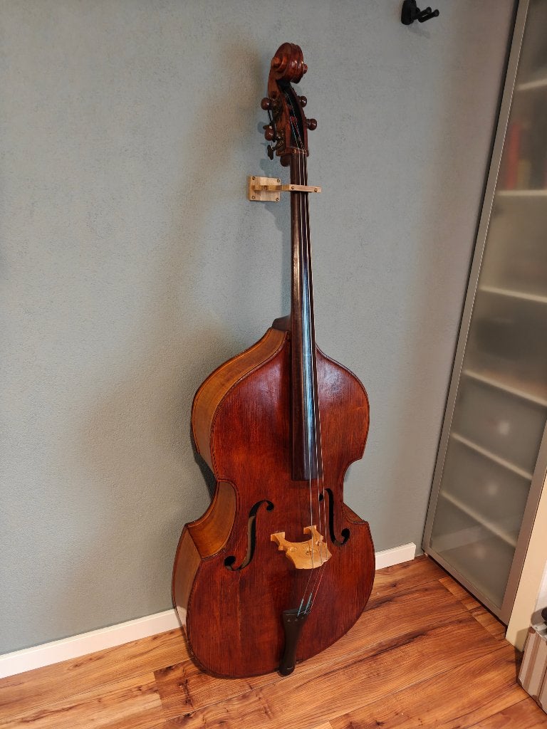 Contrabas 3/4 – restauratieproject / opknapper, Muziek en Instrumenten, Strijkinstrumenten | Contrabassen, Ophalen, Gebruikt, 3/4-contrabas