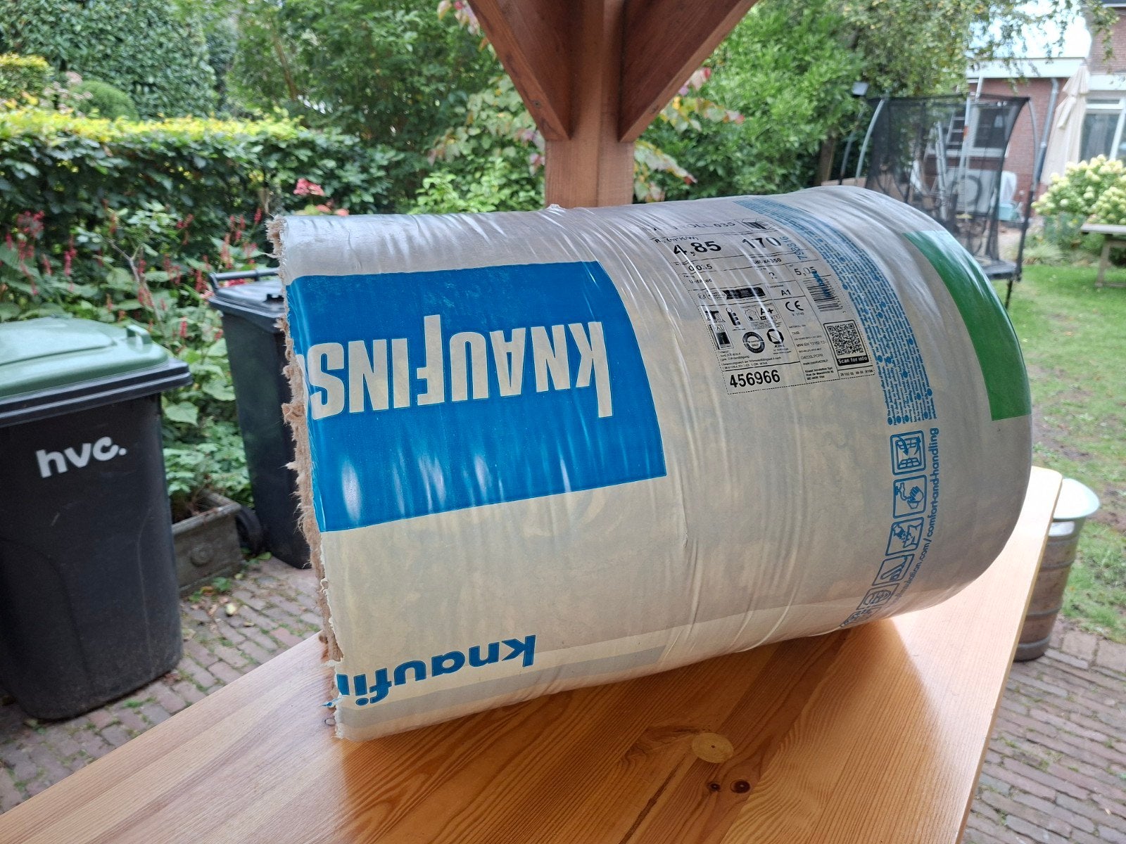 Knauf Naturoll 035 Glaswol isolatie 4350x580x170mm, Ophalen, Dakisolatie, 12 cm of meer, Nieuw