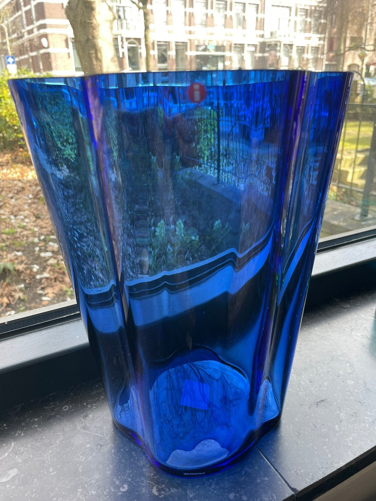 Iittala Alvar Aalto vaas 270mm, Ophalen of Verzenden, Zo goed als nieuw, Blauw