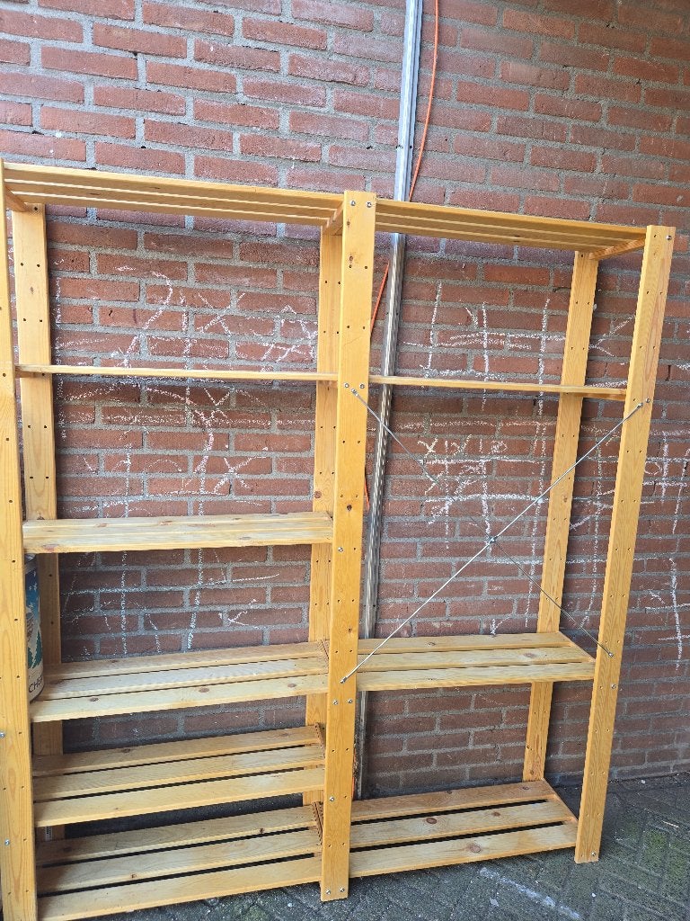Houten Opbergrek / Stellingkast, Ophalen, Zo goed als nieuw