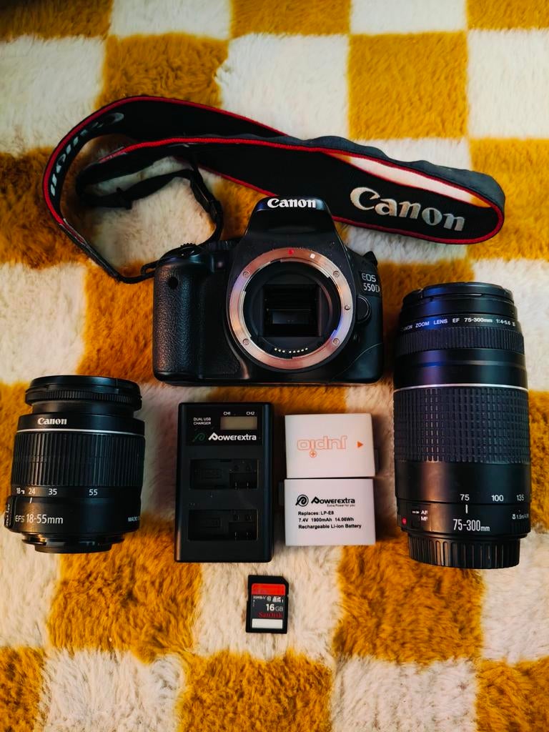 Canon 550D, Audio, Tv en Foto, Fotocamera's Digitaal, Ophalen, Gebruikt, Spiegelreflex, Canon
