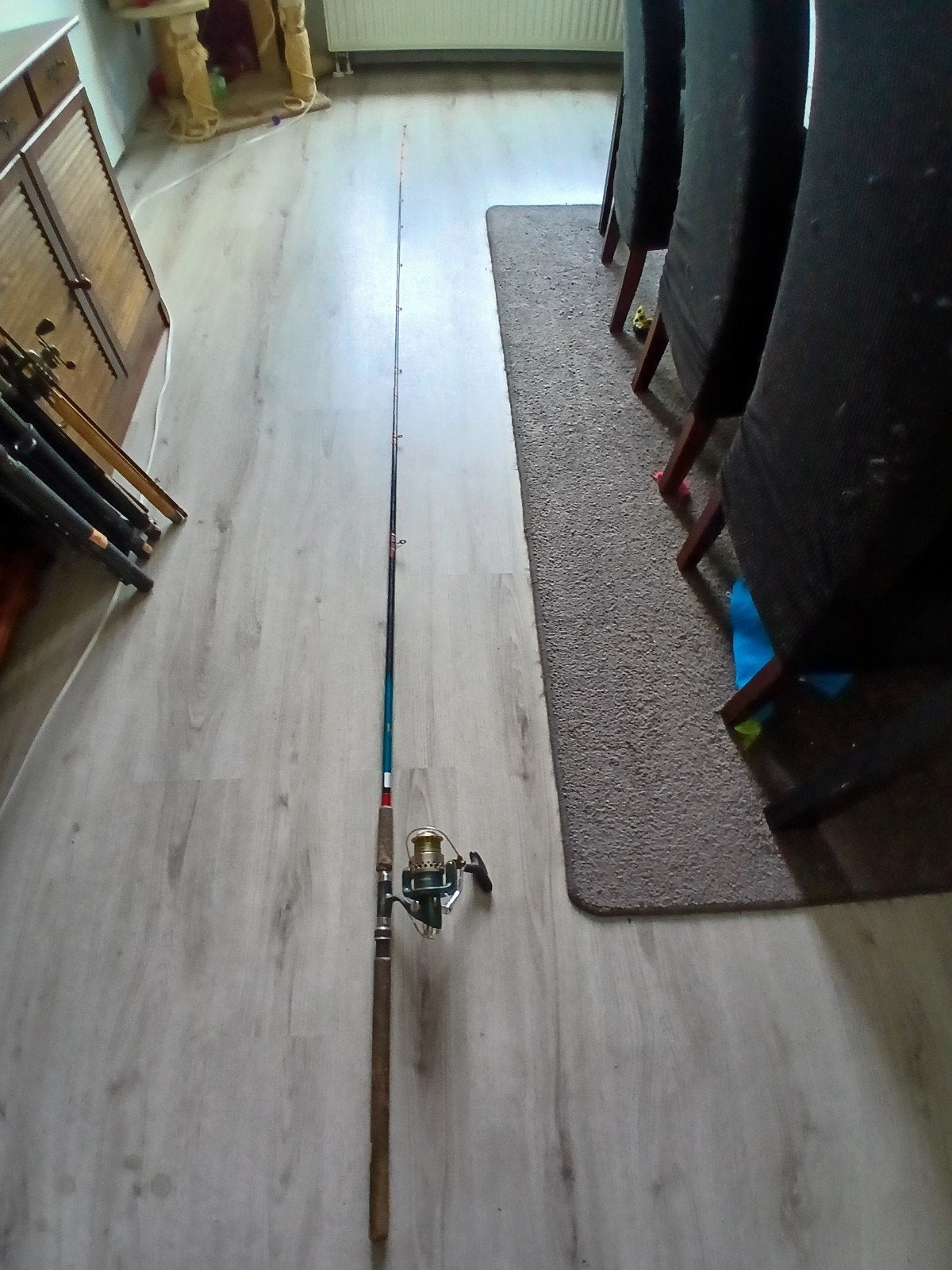 Albatros Powerflex winkel picker carbon  met Ultimate molen, Watersport en Boten, Ophalen, Gebruikt, Complete hengel