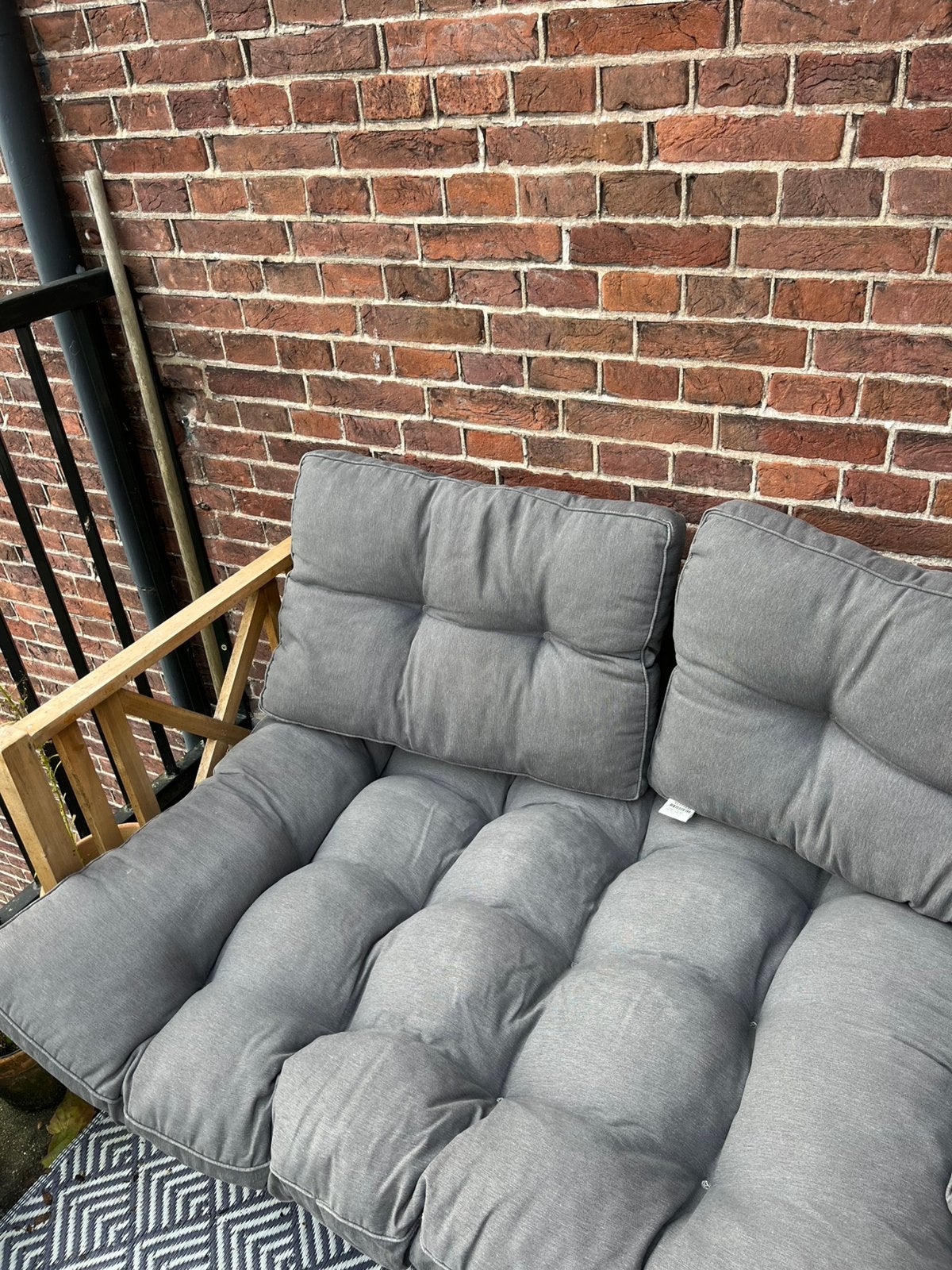 6 lounge kussens (3 grote, 3 kleine), Tuin en Terras, Ophalen, Gebruikt