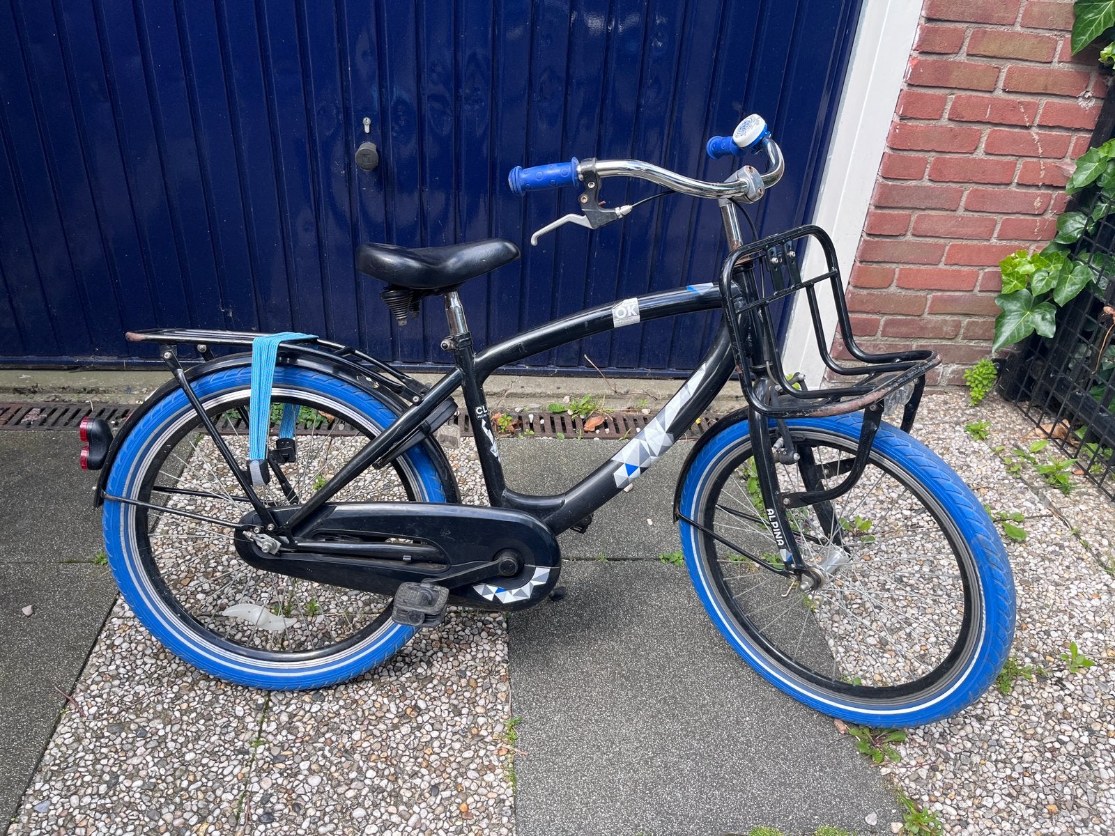 IN PRIJS VERLAAGD :Stoer Alpina fiets 22 inch, Ophalen, Gebruikt, Terugtraprem, 20 inch of meer