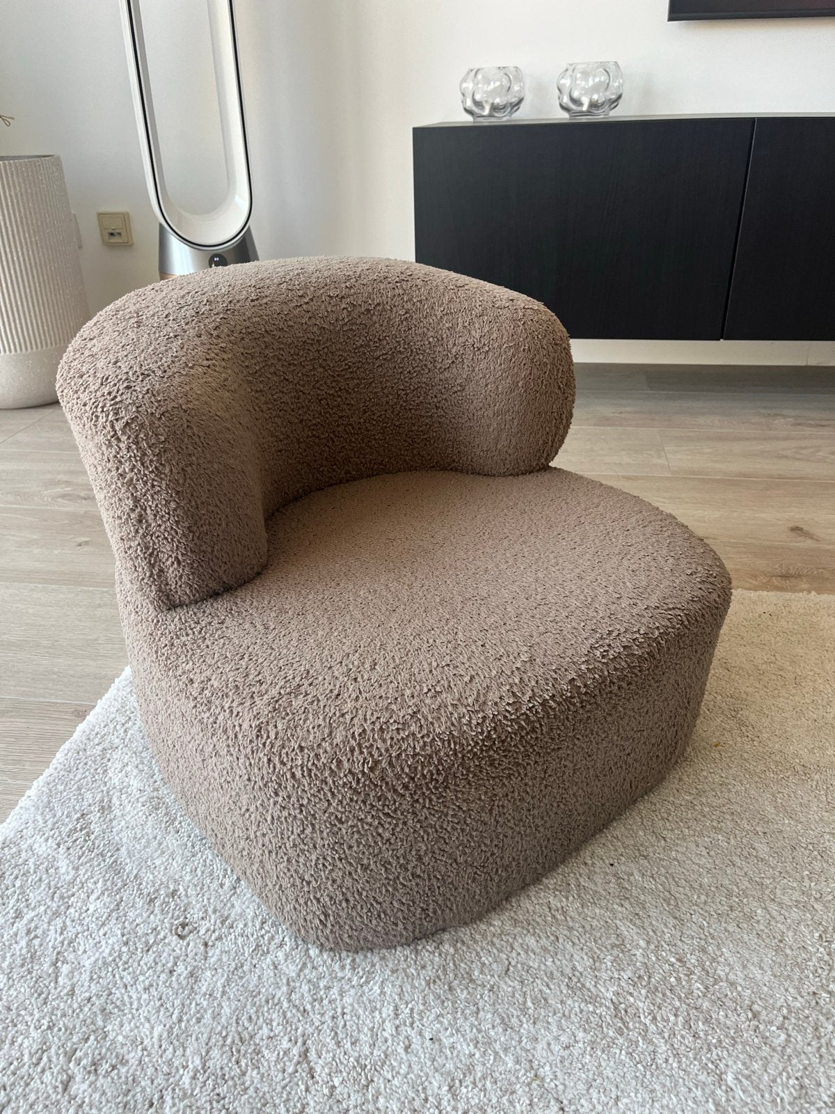 Kinder fauteuil bruin boucle van CASA, Minder dan 50 cm, Minder dan 75 cm, Ophalen of Verzenden, Zo goed als nieuw