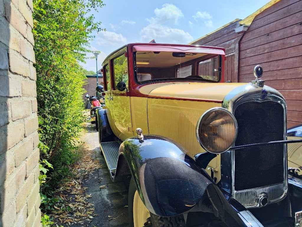 Citroën C4G Oldtimer 1931 Beige/rood/zwart, foto 8