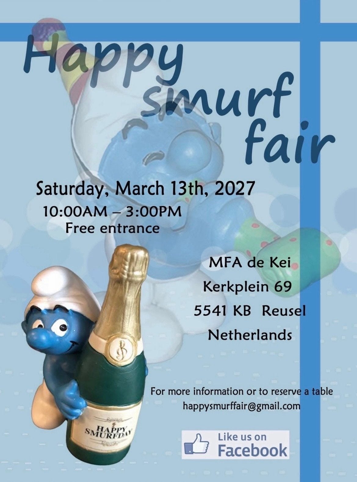Babysmurf met roosje - Smurfen figuurtje, Ophalen of Verzenden, Gebruikt, Babysmurf, Poppetje, Figuurtje of Knuffel