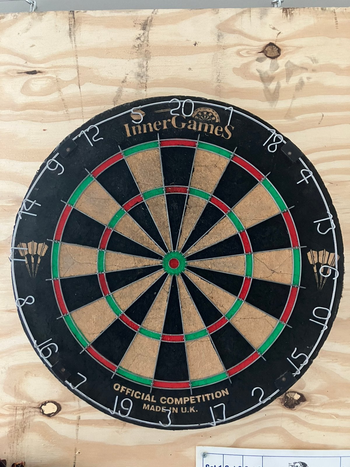 Dartbord innert games, Ophalen of Verzenden, Zo goed als nieuw, Dartbord