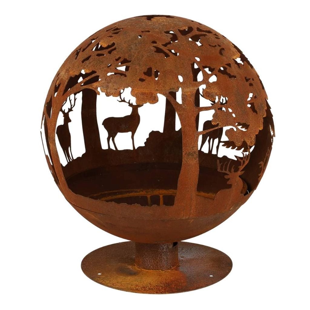 Esschert Design Vuurkorf Roest Lasergesneden 60 cm, Ophalen of Verzenden, Nieuw, Vuurkorf